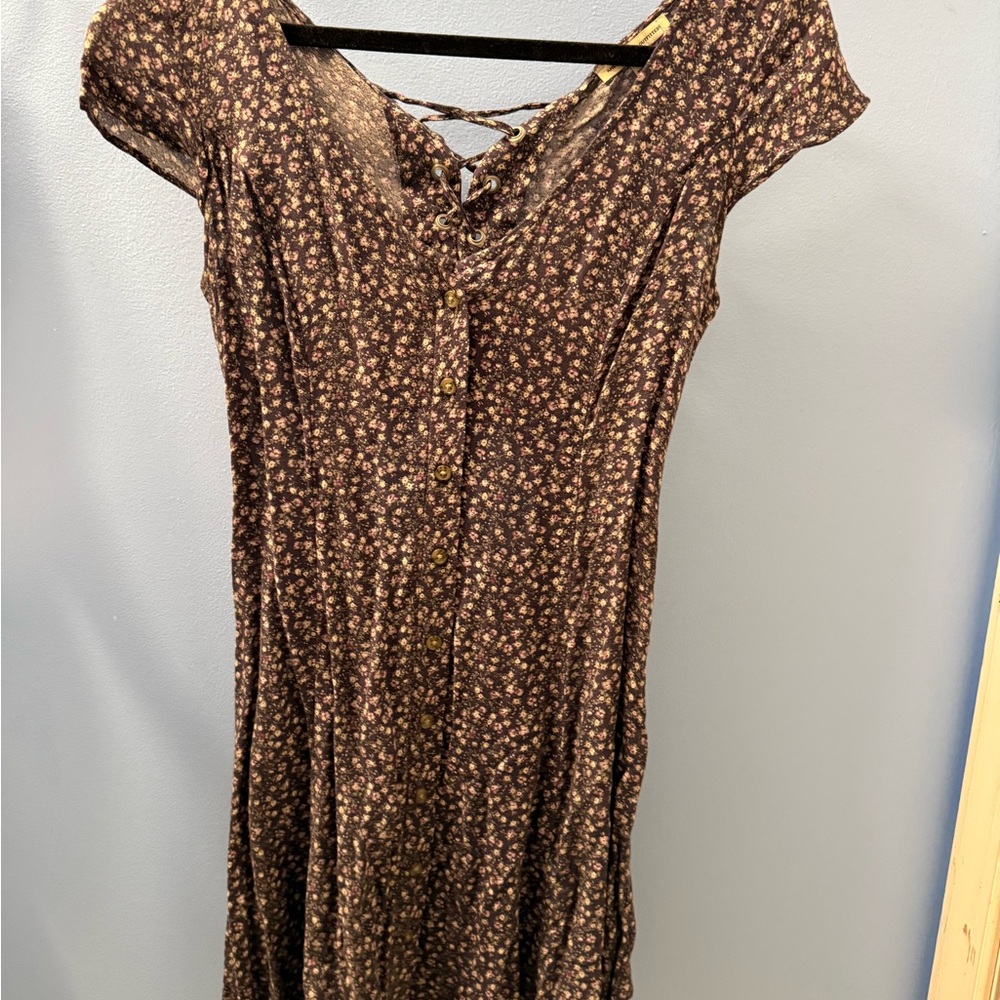 American Eagle Navy Blue Floral Dress